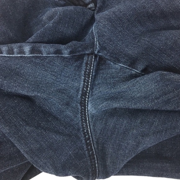 TALBOTS Jeans Modern Slim Crop Dark Wash Stretch Denim Petite Plus Size 14P / 32 - Picture 6 of 8